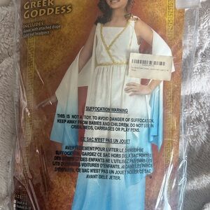 Greek Goddess Kids Costume - White and Gold